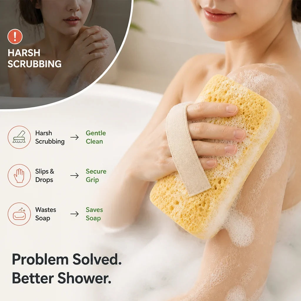 FoamBuff™ — Lather, Scrub, and Rinse With Ease — Experience Silky, Effortless Radiance Every Shower