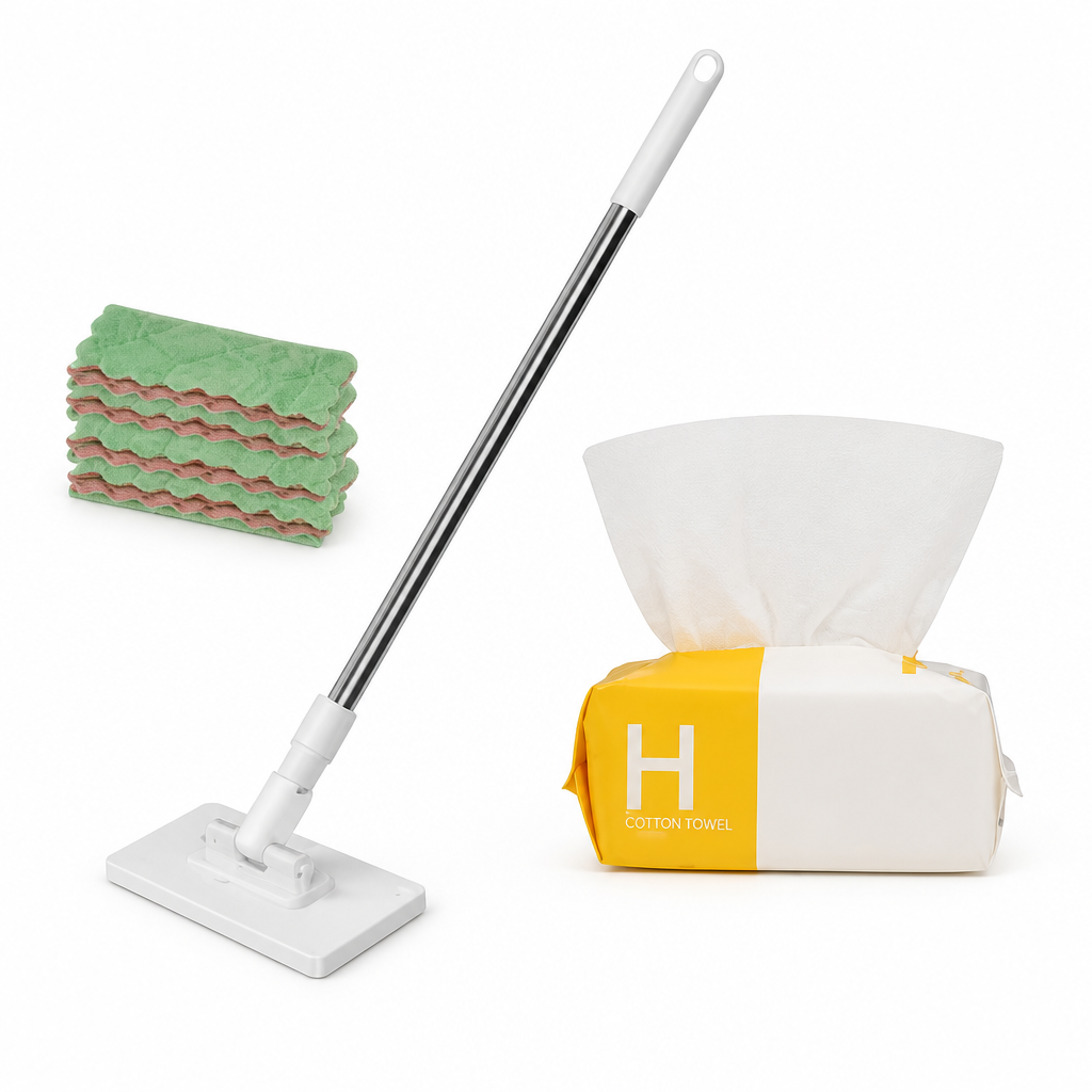 FlatGlide™ Flat Mop Set — Clean Floors With Ease