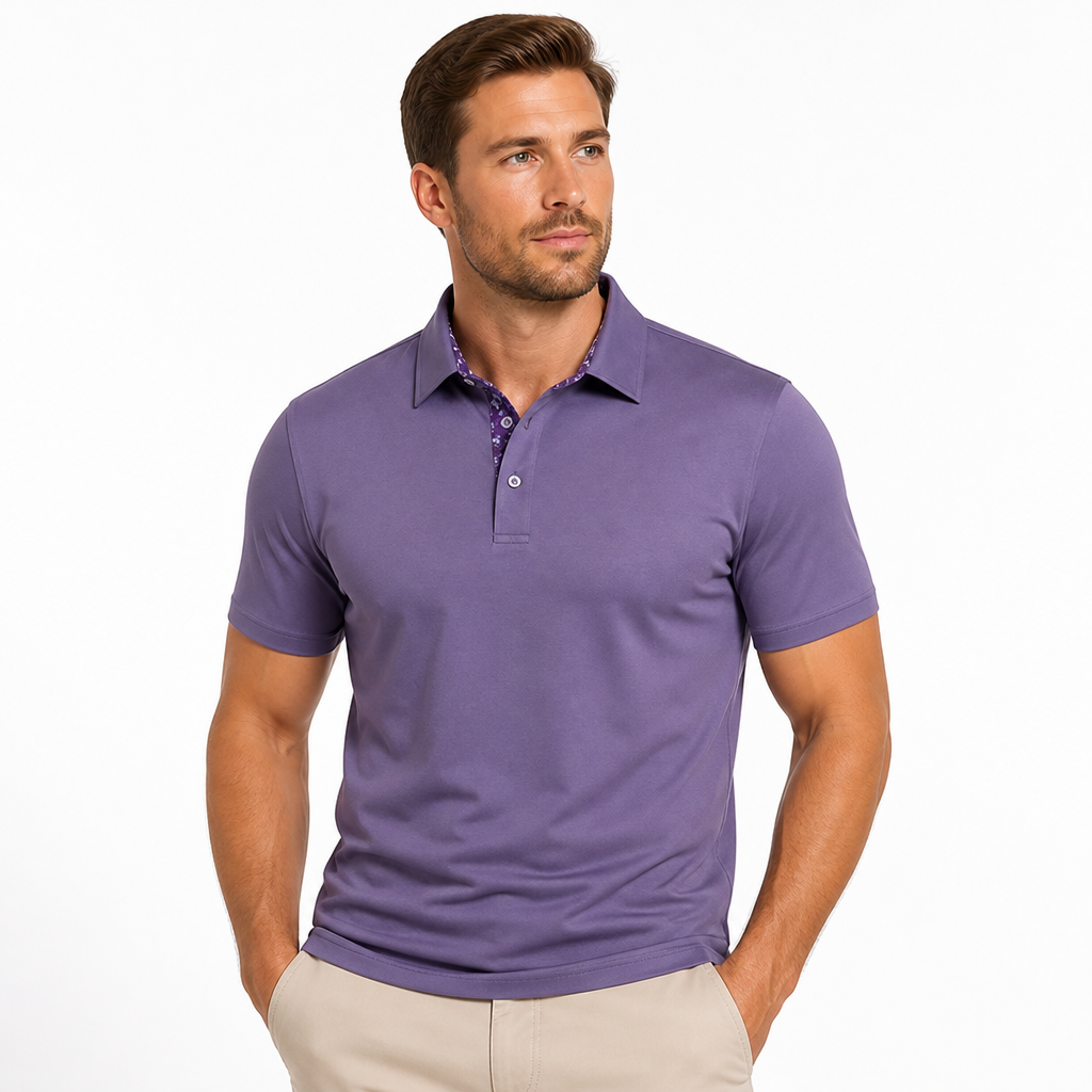 TeeLine™ Men's Stretch Golf Polo — Breathable, Sharp Fit