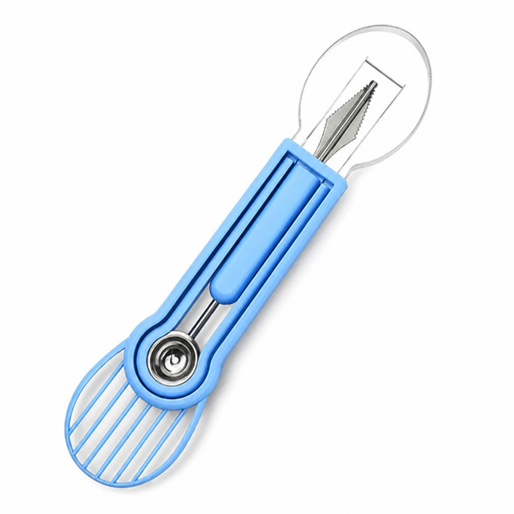 FruitCraft™ — 3-in-1 Fruit Scooping & Slicing Tool