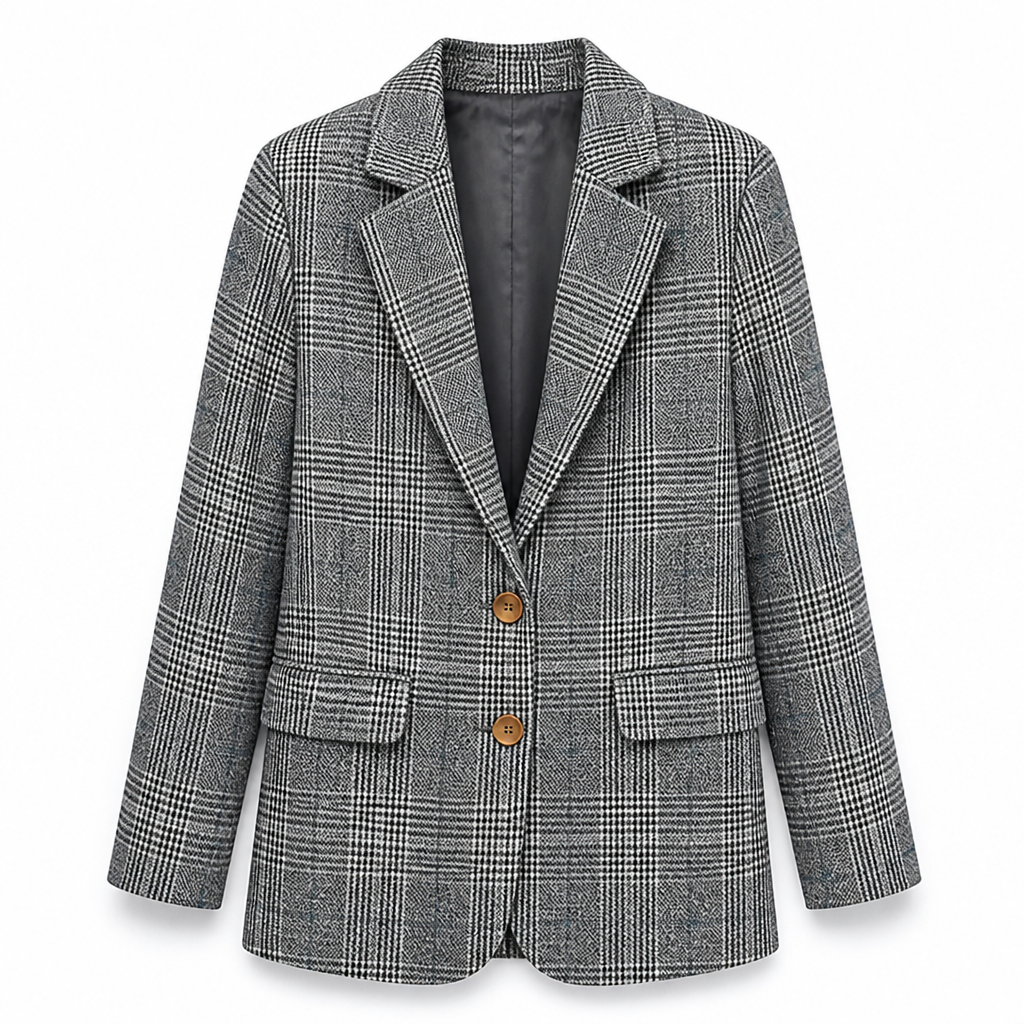 GraceFit™ — Women’s Tailored Plaid Blazer