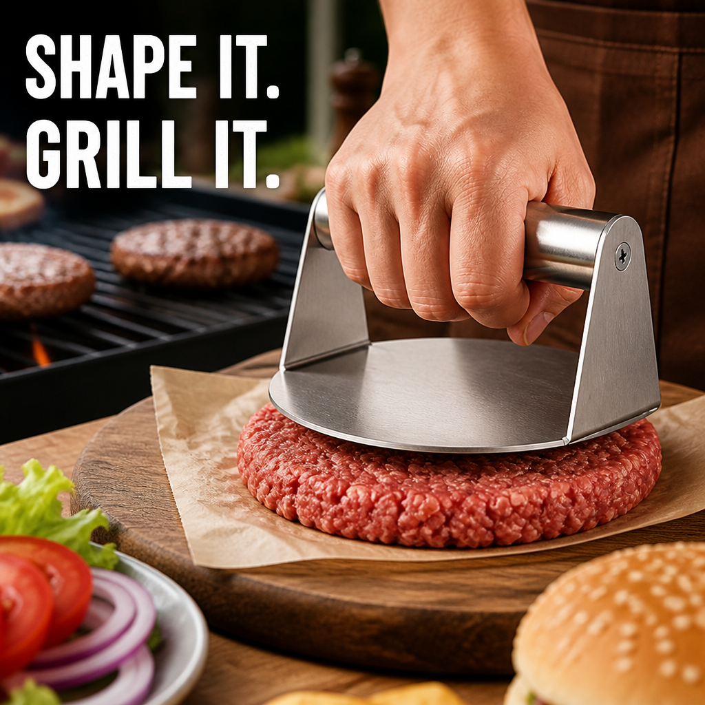 PattyPro™ Stainless Steel Burger Press