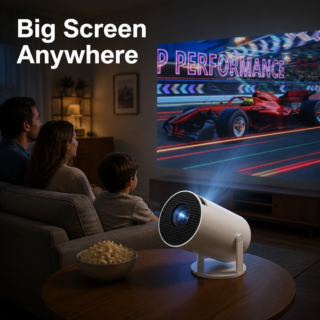 CineOrb™ Portable Smart Projector — Big-Screen Movie Nights Anywhere