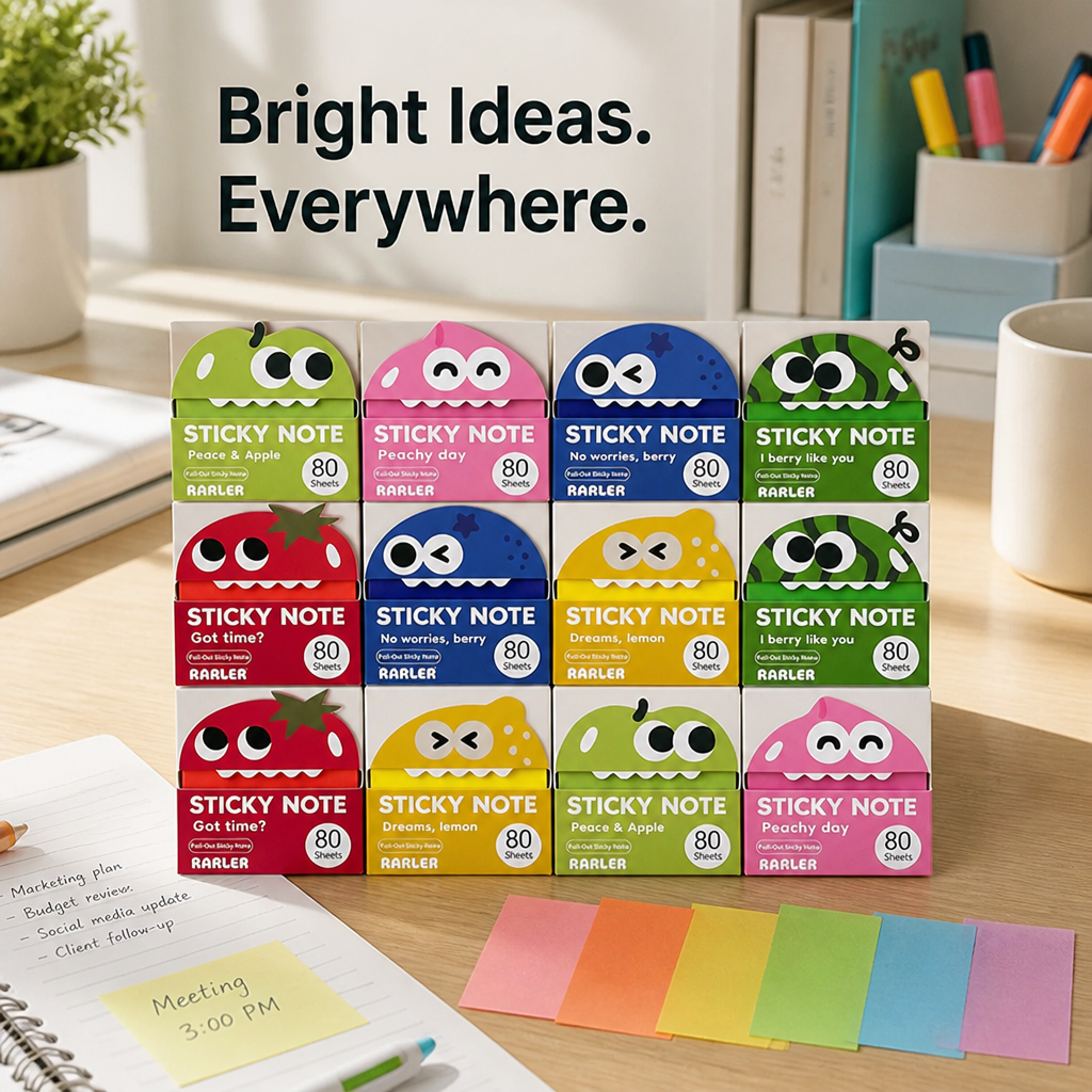 MemoGrid™ — Color-Coded Sticky Note Set