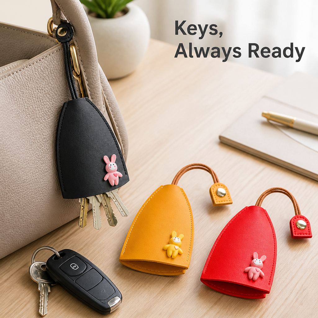 KeyCocoon™ Leather-Like Key Pouch — Scratch-Free Key Storage
