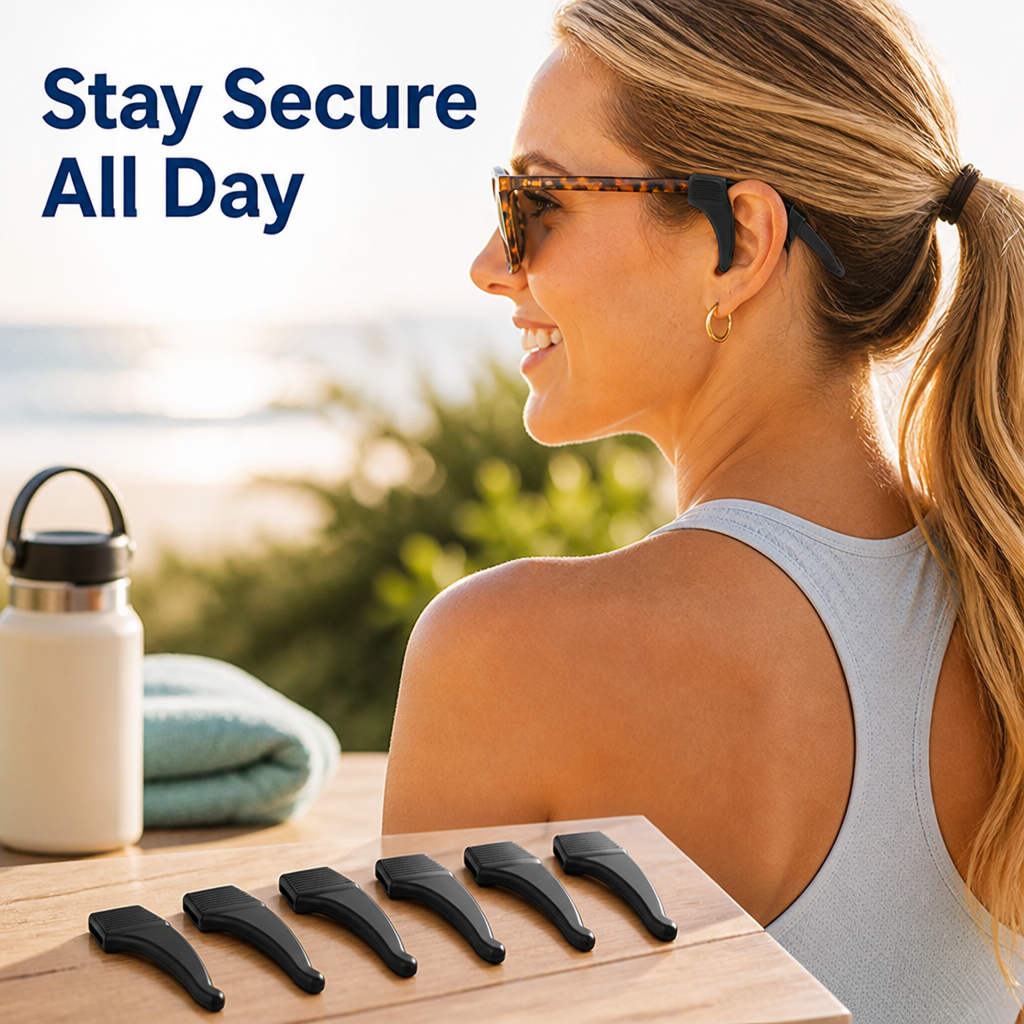EarLock™ Anti-Slip Glasses Ear Grips — Comfortable Silicone Hooks
