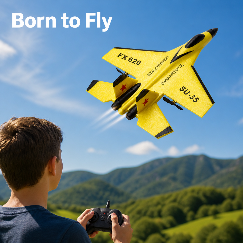 SkyRaptor™ RC Foam Fighter Jet — Easy Outdoor Flying Fun