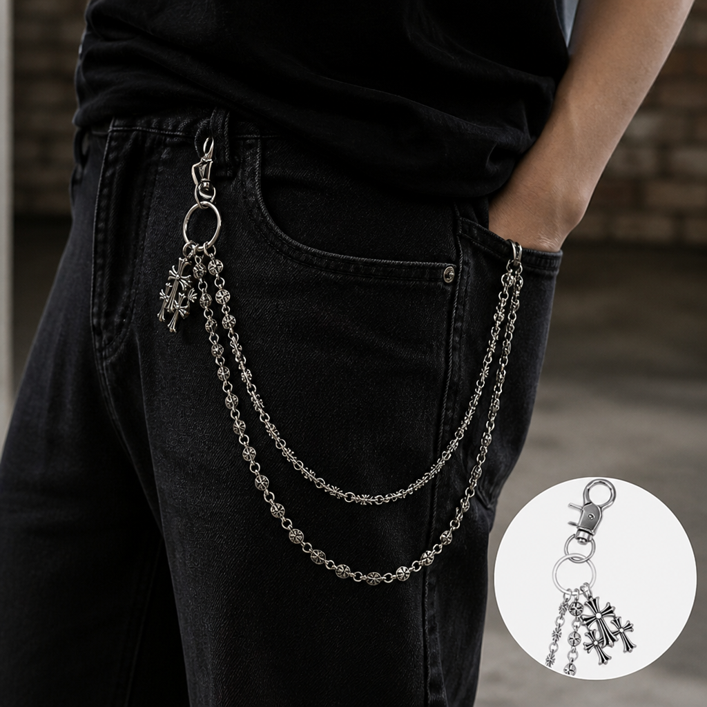 UrbanChain™ — Layered Jeans Chain Accessory