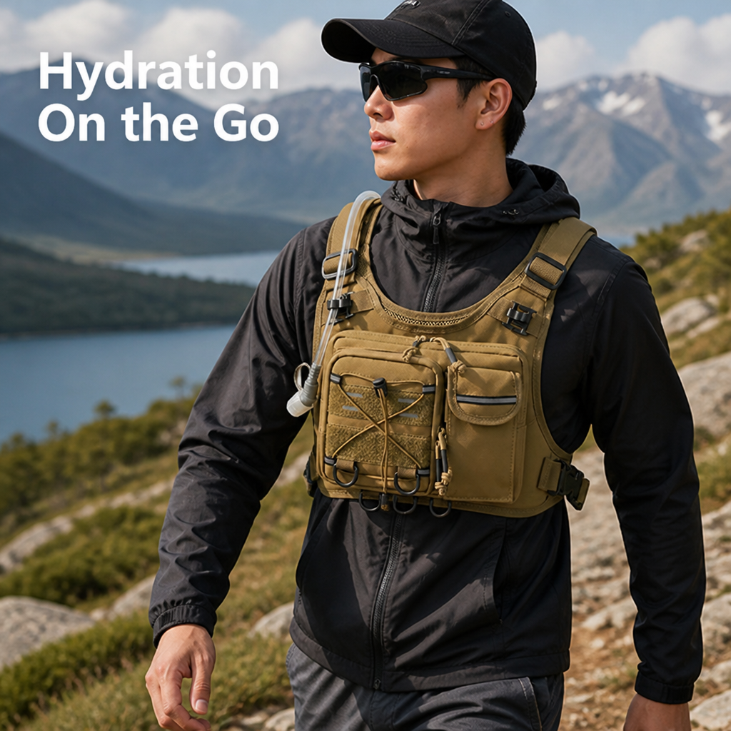 SipRidge™ Hydration Vest — Hands-Free Trail Hydration