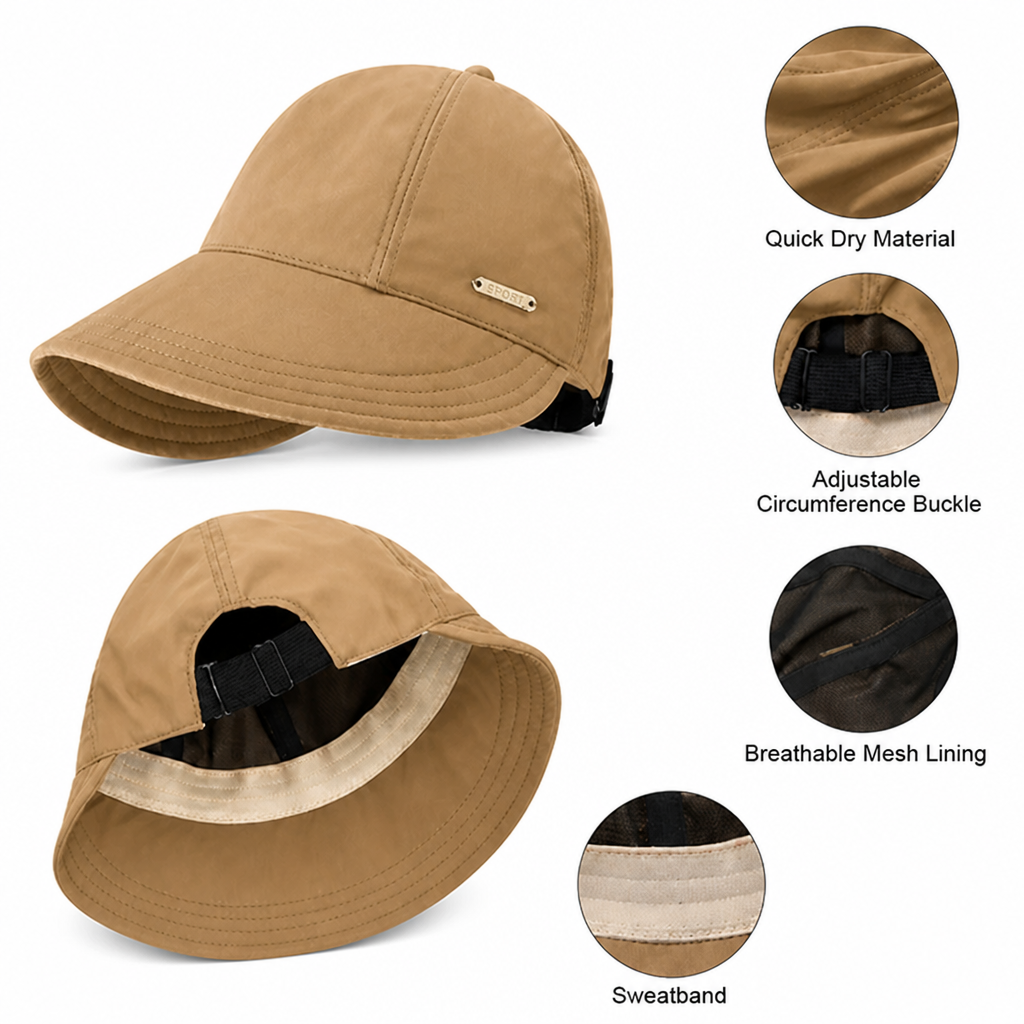 SunGuard™ - Quick-Dry Travel Sun Hat