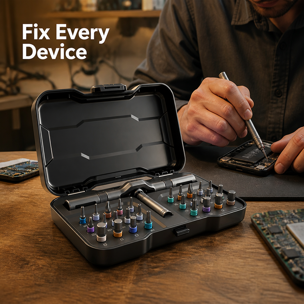 FixPoint™ 24-in-1 Ratchet Precision Screwdriver Set