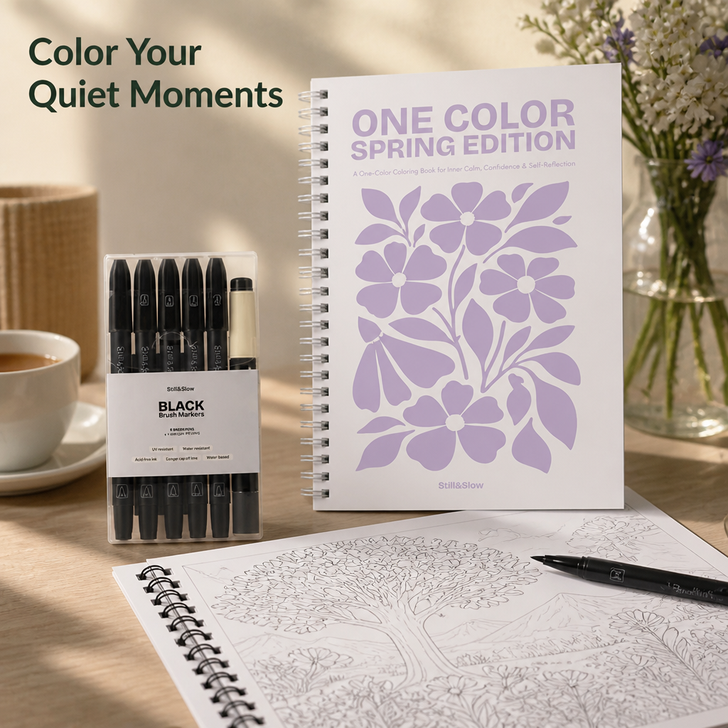 ArtBloom™ — One-Color Drawing Book