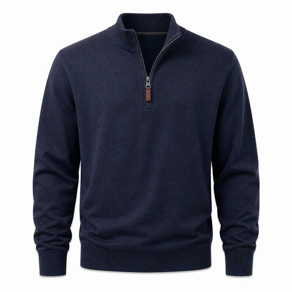 Ashford™ Men's Quarter-Zip Sweater — Sharp, Warm Fall Layer