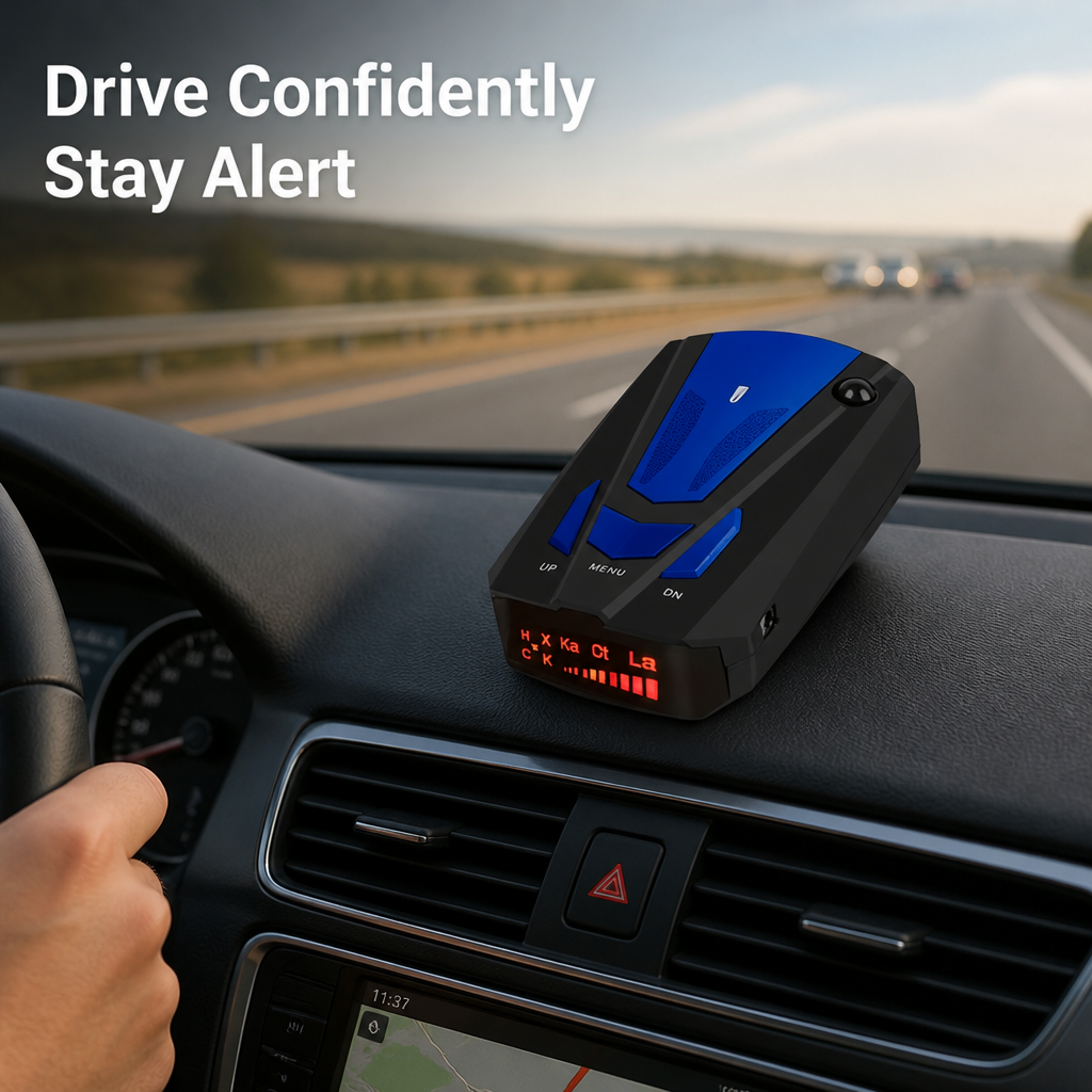 RadarWatch™ Car Radar Detector — Voice Alerts For Safer Drives