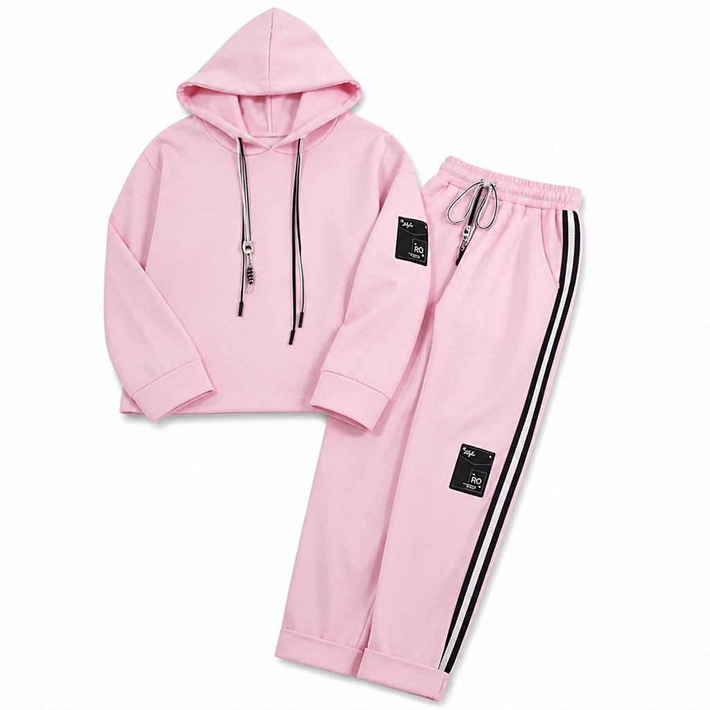 CozyFit™ — Plush Hooded Tracksuit Set