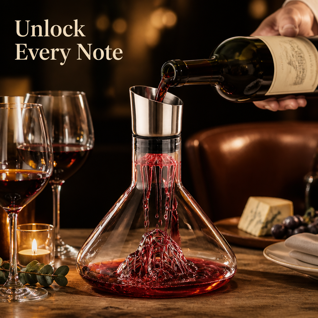 Glacio™ Cascade Aerating Wine Decanter Set