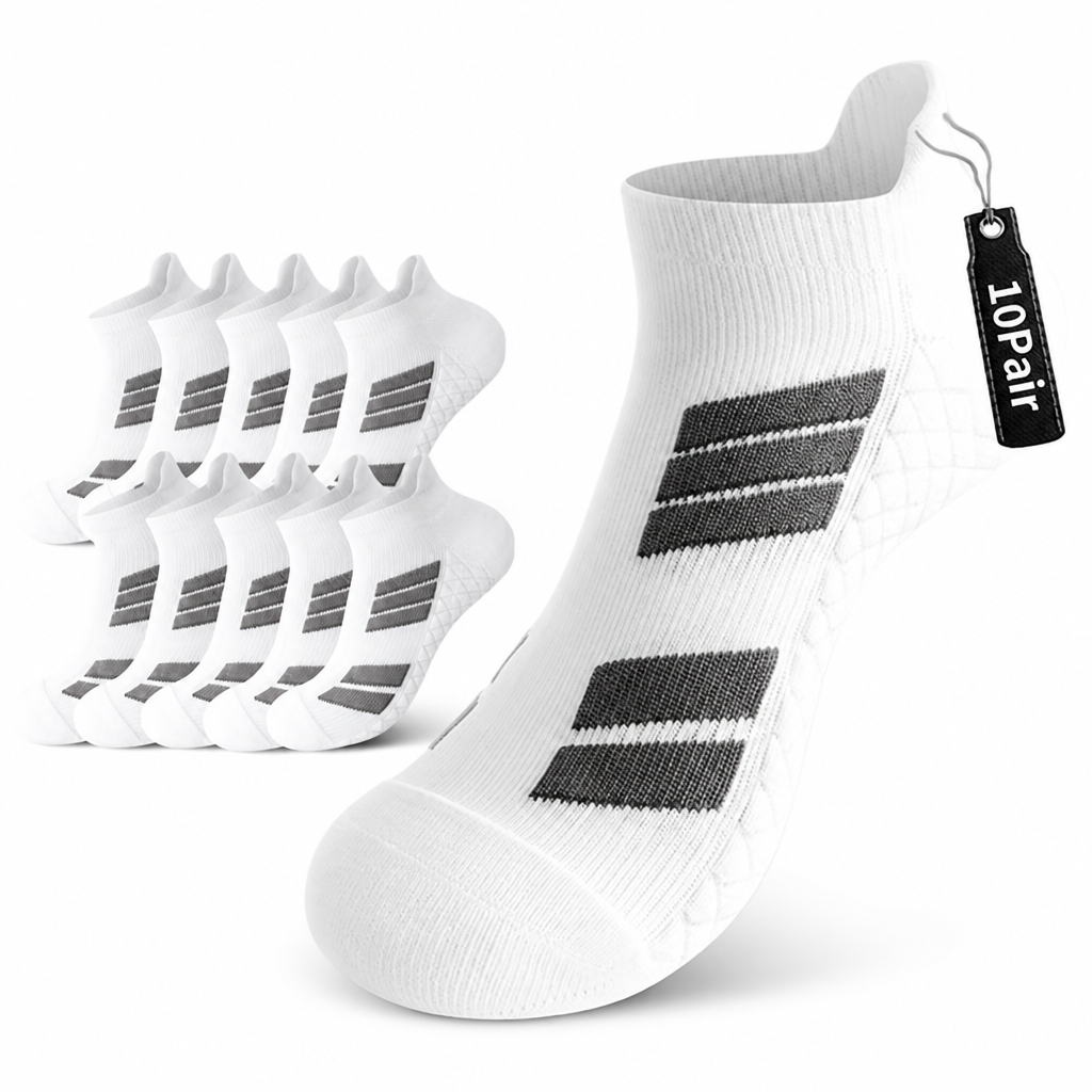 StealthStep™ No-Show Socks (10 Pairs)