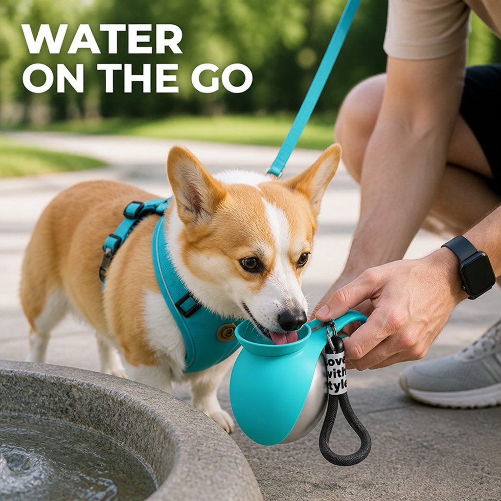 PawSip™ - Foldable Dog Travel Water Bottle