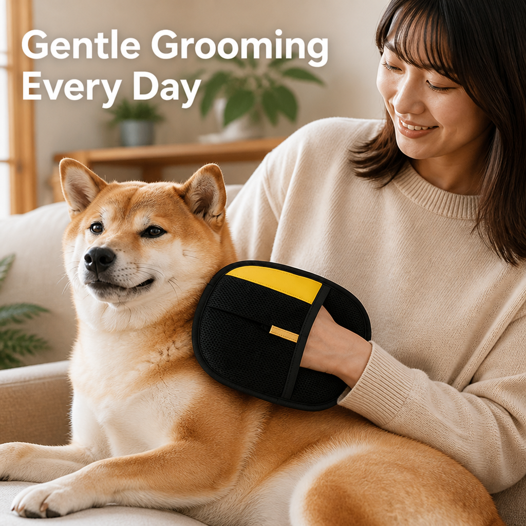 FurGlide™ Pet Grooming Glove — Gentle Shedding Care