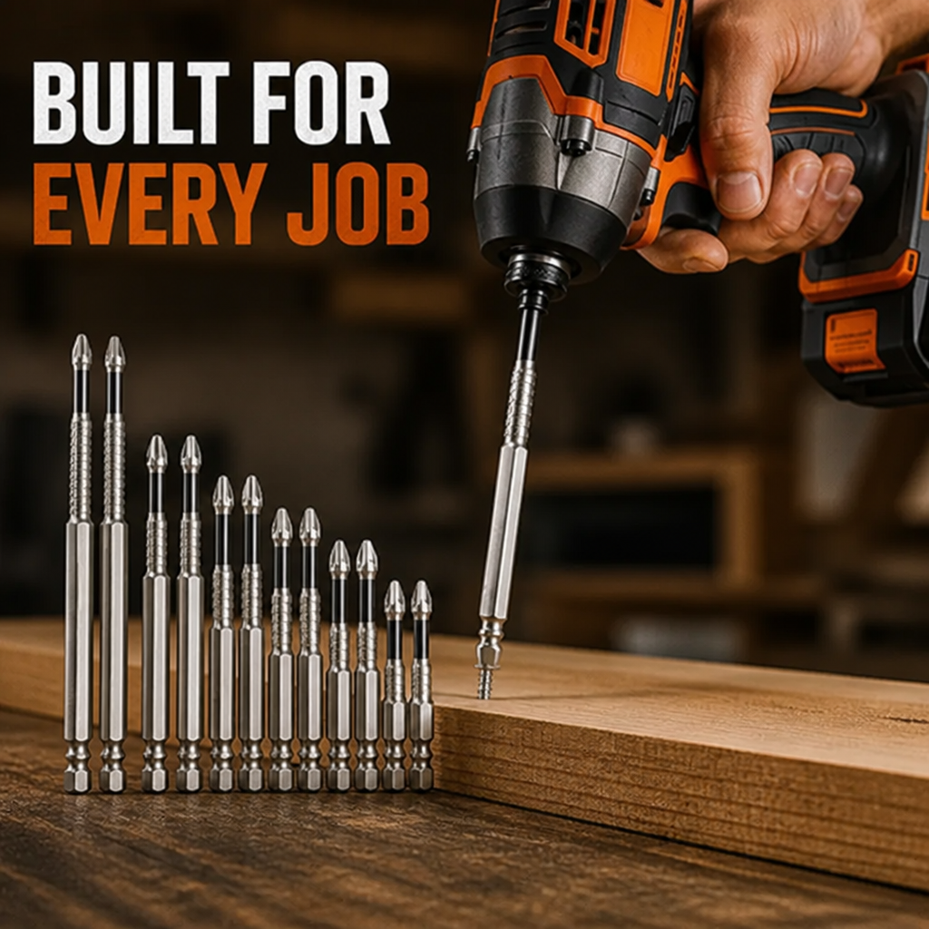 TorqLatch™ 12-Piece Magnetic Impact Bit Set