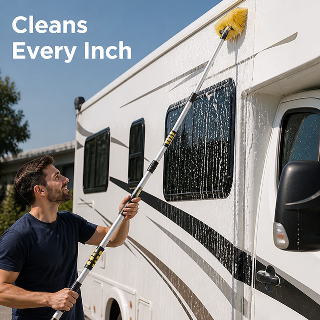 WashReach™ Extendable Car Wash Brush — Reach High Spots