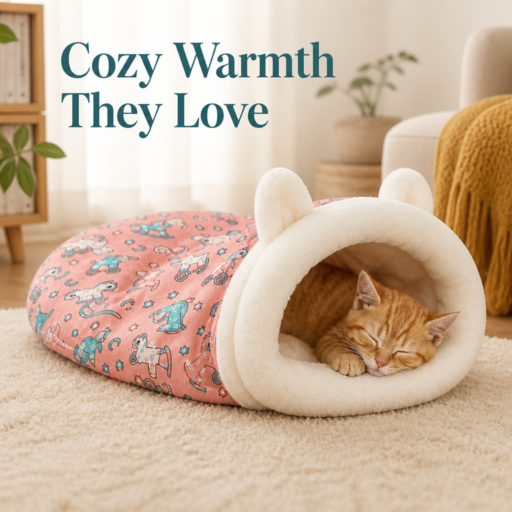 BurrowBuddy™ Cozy Pet Sleeping Bag
