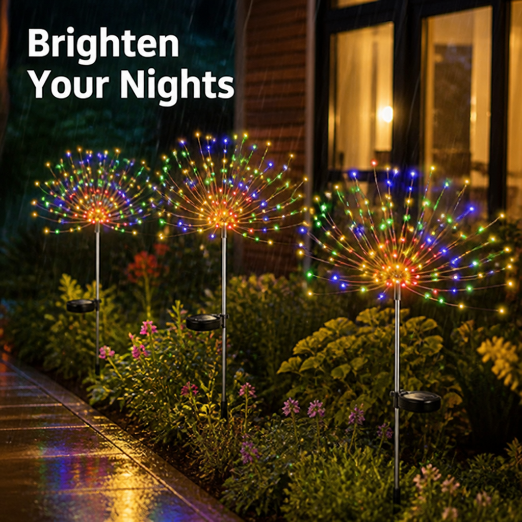 Glimmerfield™ Solar Firework Garden Lights — Sparkling Night Glow