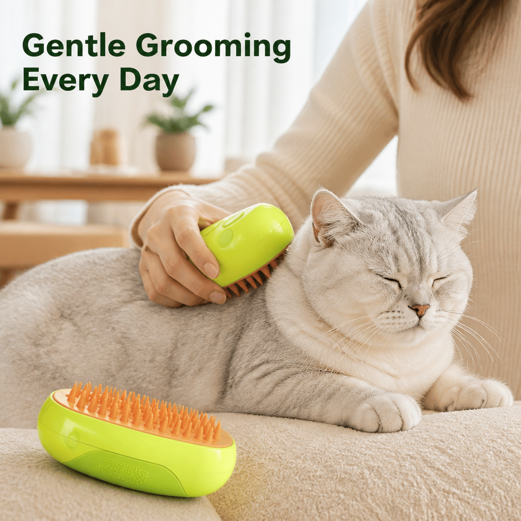 PurrGroom™ — Soft Massage Pet Brush