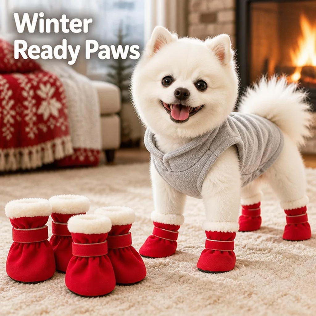 Pawkindle™ Winter Dog Boots — Keep Paws Warm and Steady