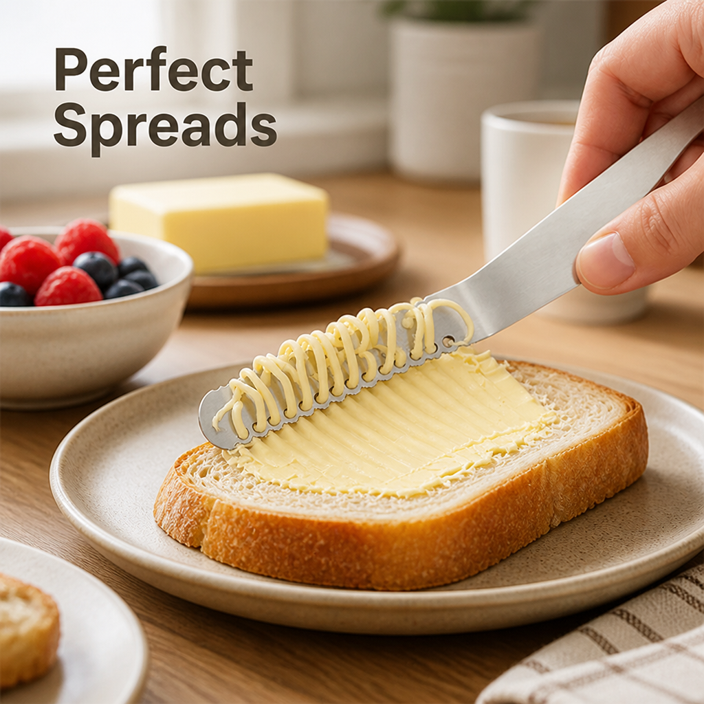 ButterGlide™ 3-in-1 Stainless Butter Spreader