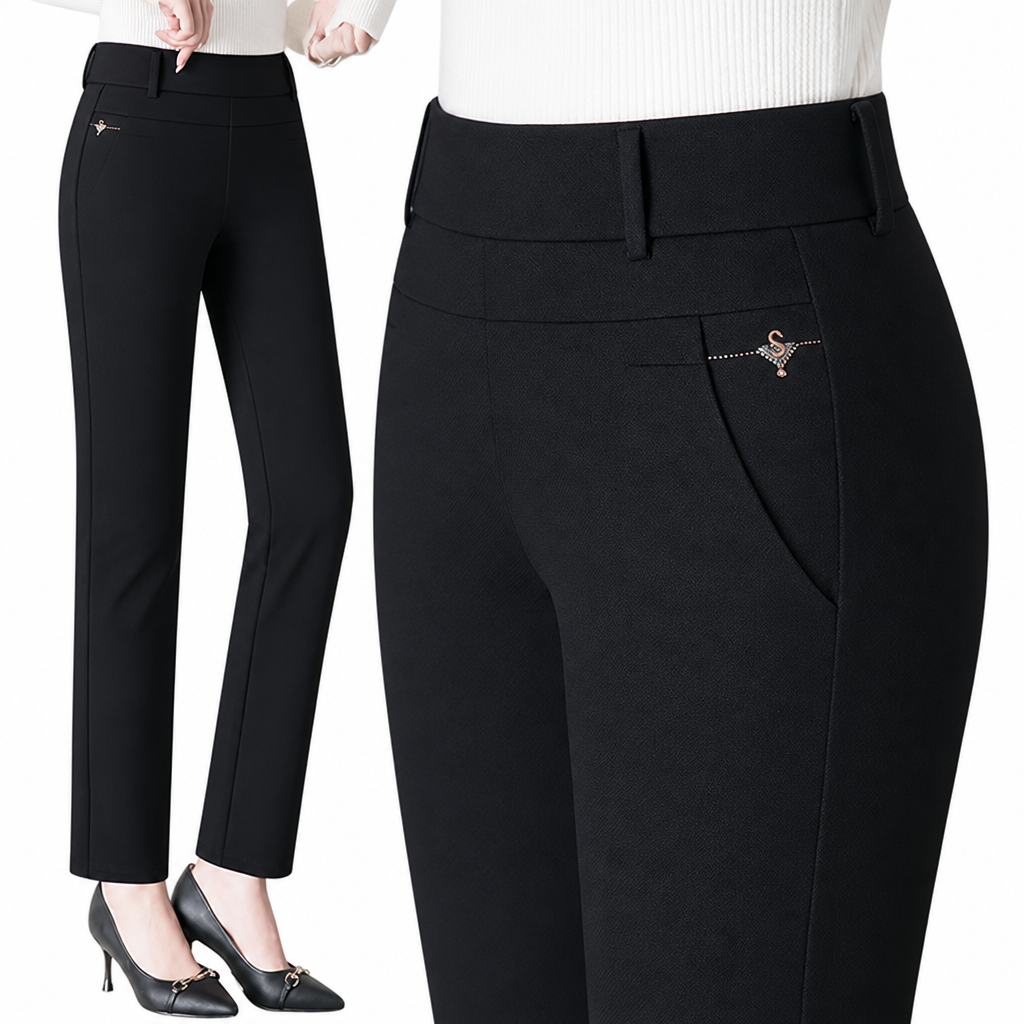 Corrine™ Stretch Suit Pants — Curve-Hugging Office Fit