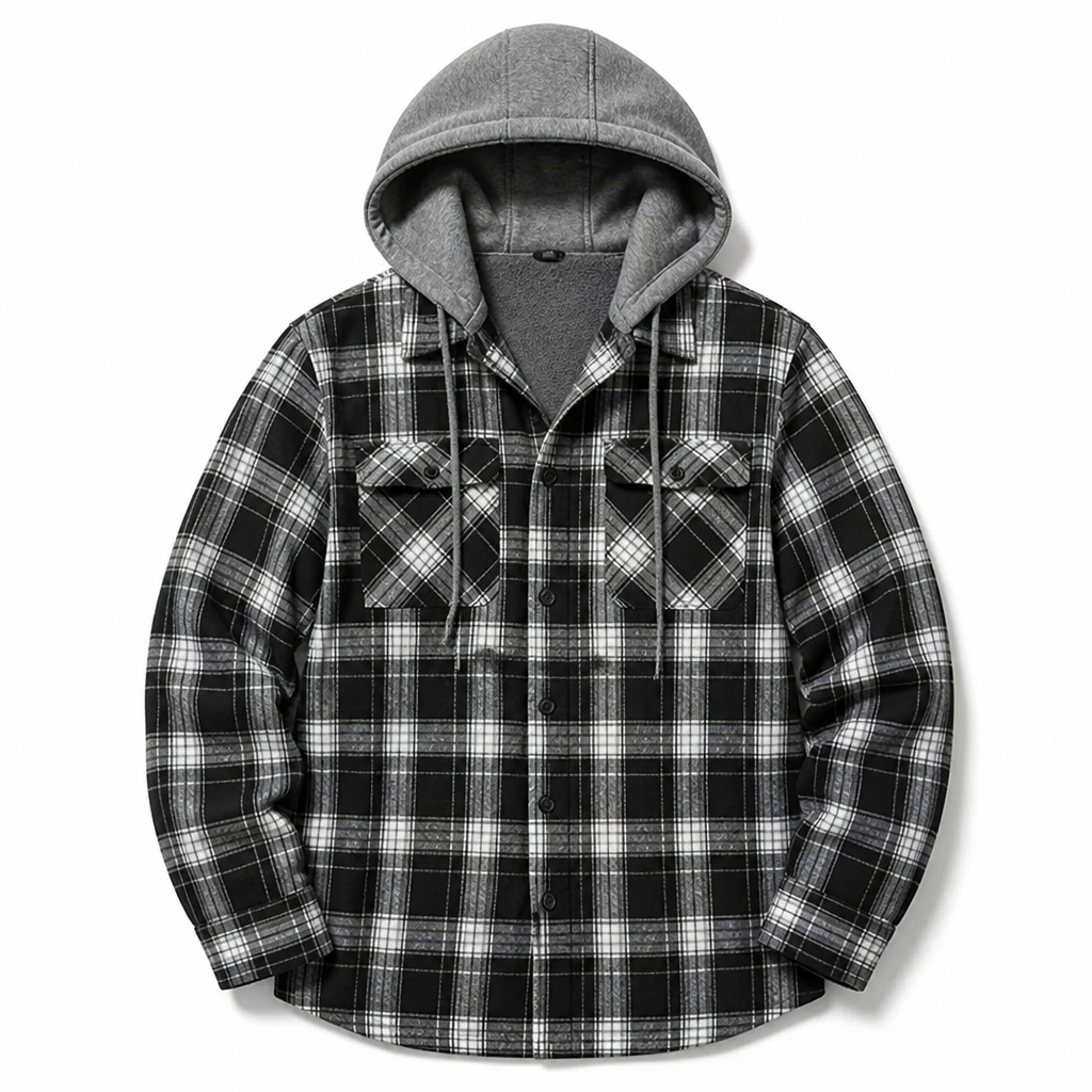 TimberHearth™ Men's Hooded Flannel Jacket