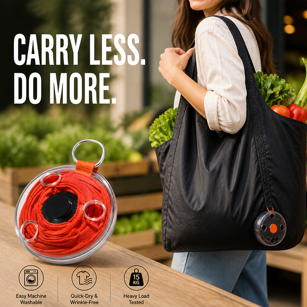 FlexiCarry™ - Portable Large Capacity Tote Bag