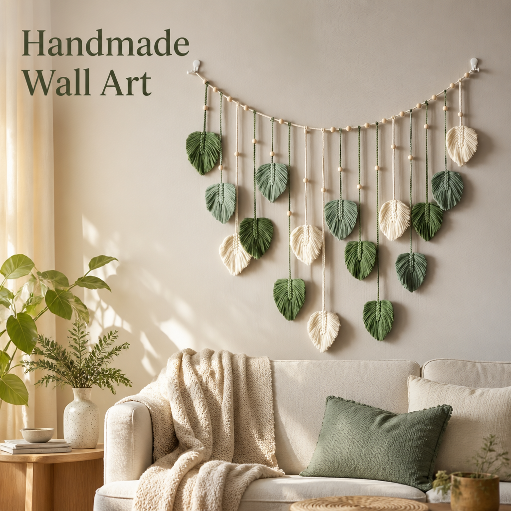 LeafTassel™ — Boho Leaf Wall Hanging