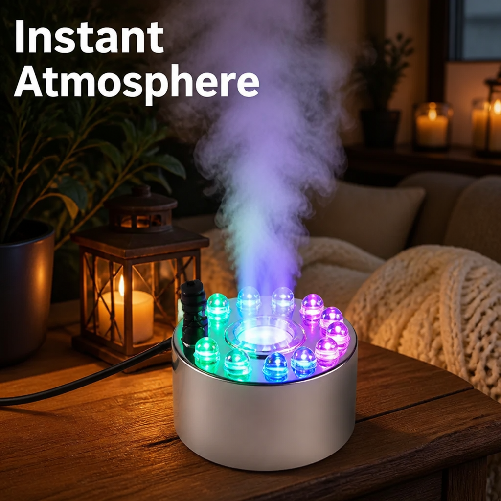 FogLantern™ Color-Changing Mist Maker — Moody Fog Ambiance