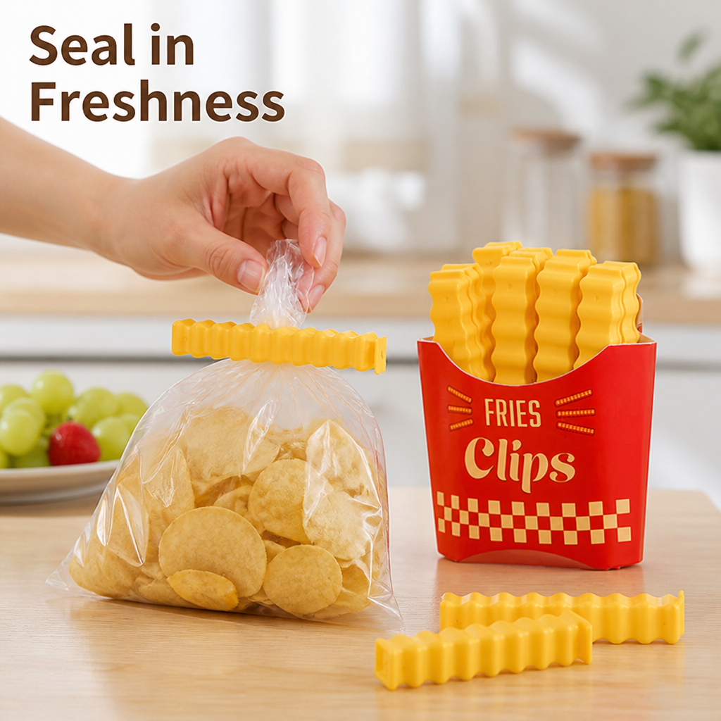 FryLatch™ Fries Chip Bag Clips — Keep Snacks Crisp