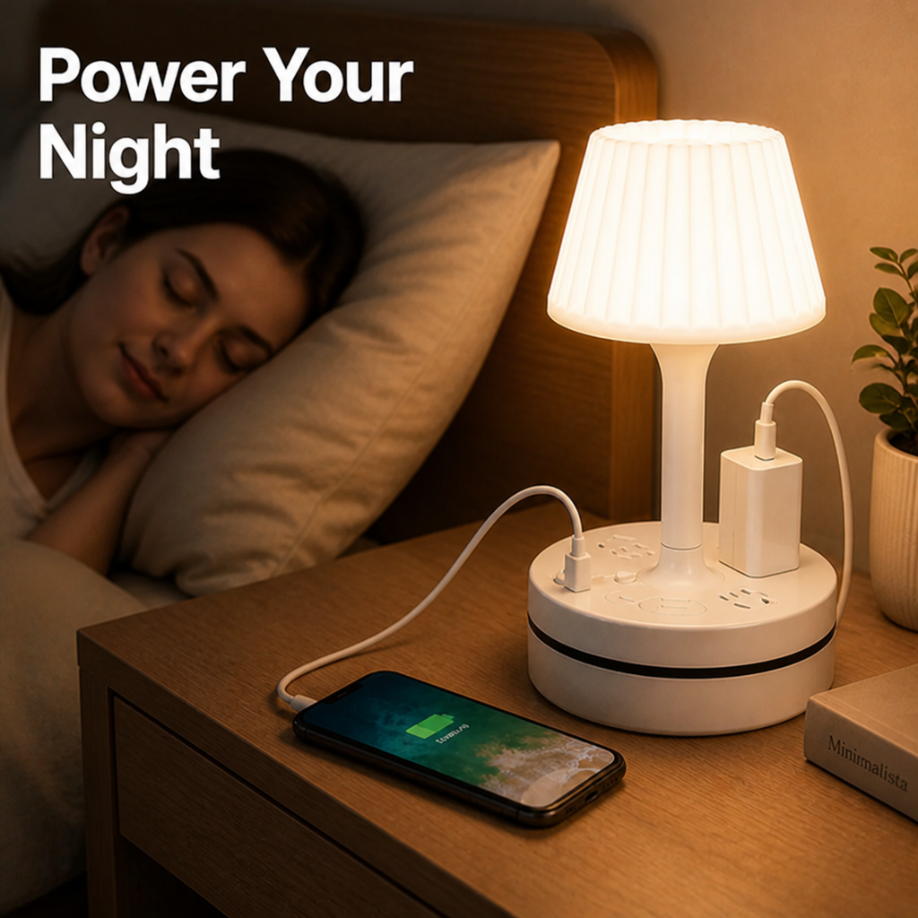 GlowBase™ — Warm Lighting, Smart Charging