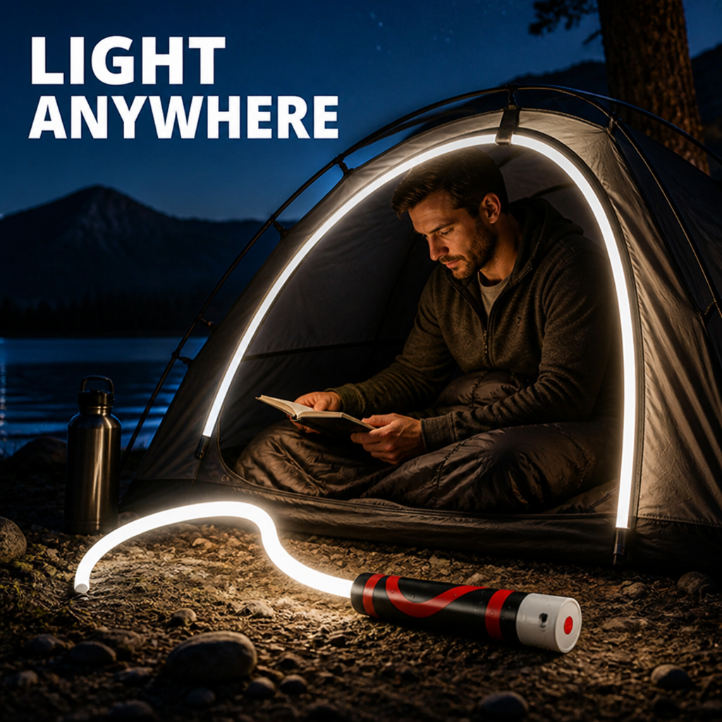 BendGlow™ Flexible Rechargeable LED Work Light — Bend It Anywhere