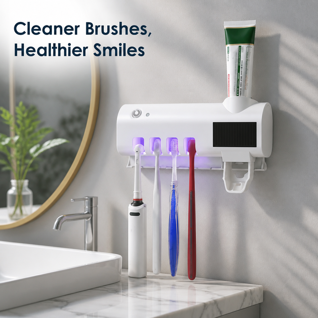 BrushVault™ — Wall-Mounted Toothbrush Storage