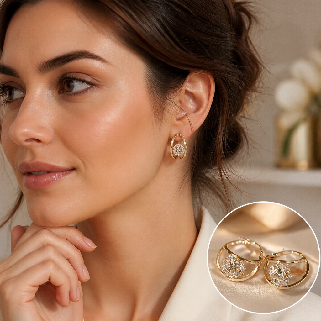Valentina™ - Classic Glamour Hoop Earrings