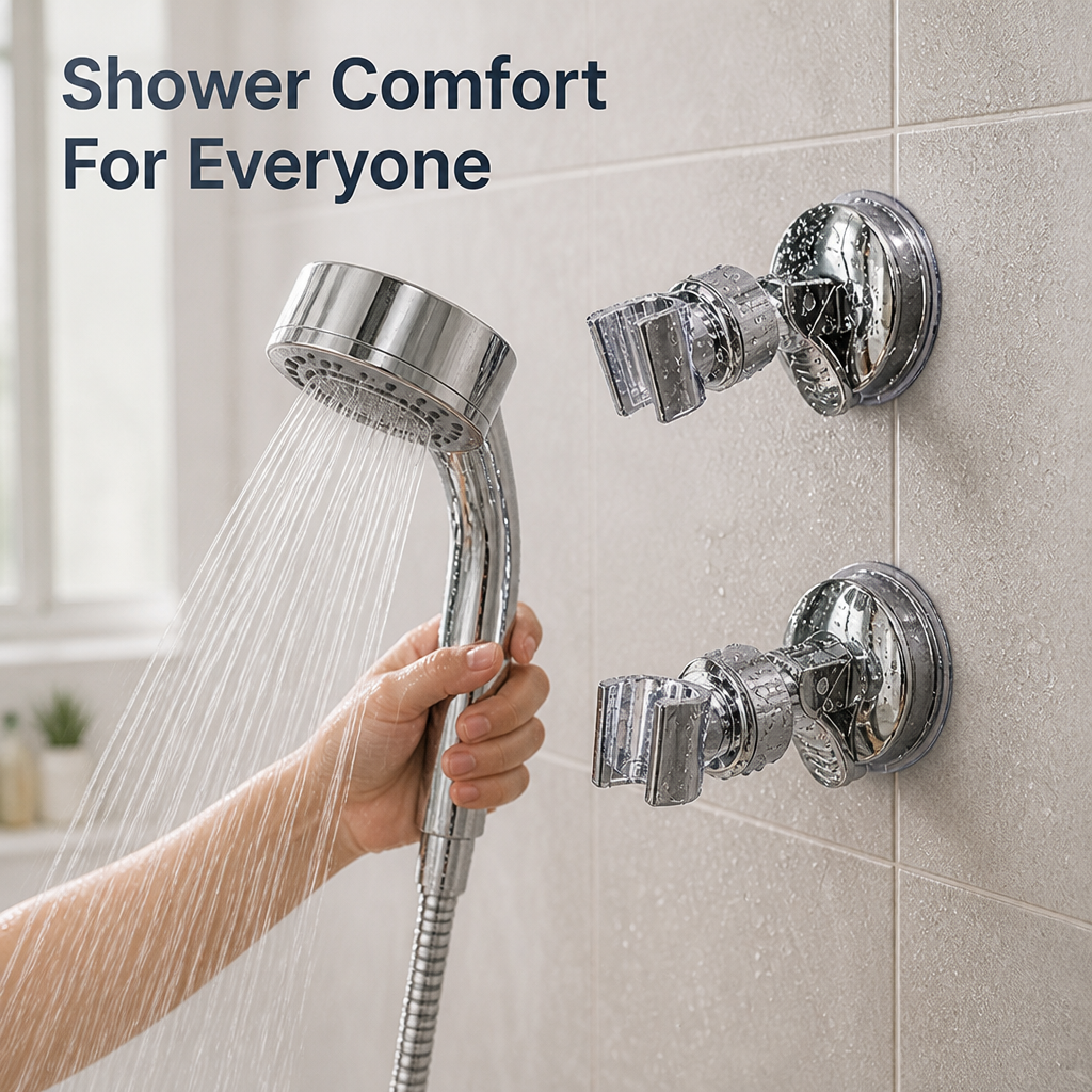 AquaPivot™ Suction Shower Head Holder
