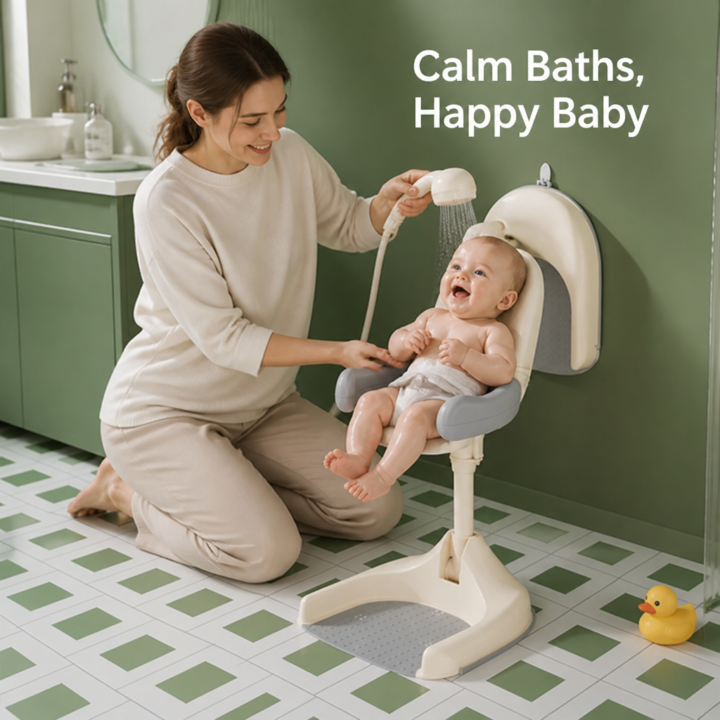 SplashNook™ Adjustable Baby Bath Seat — Steady, Calm Bath Time
