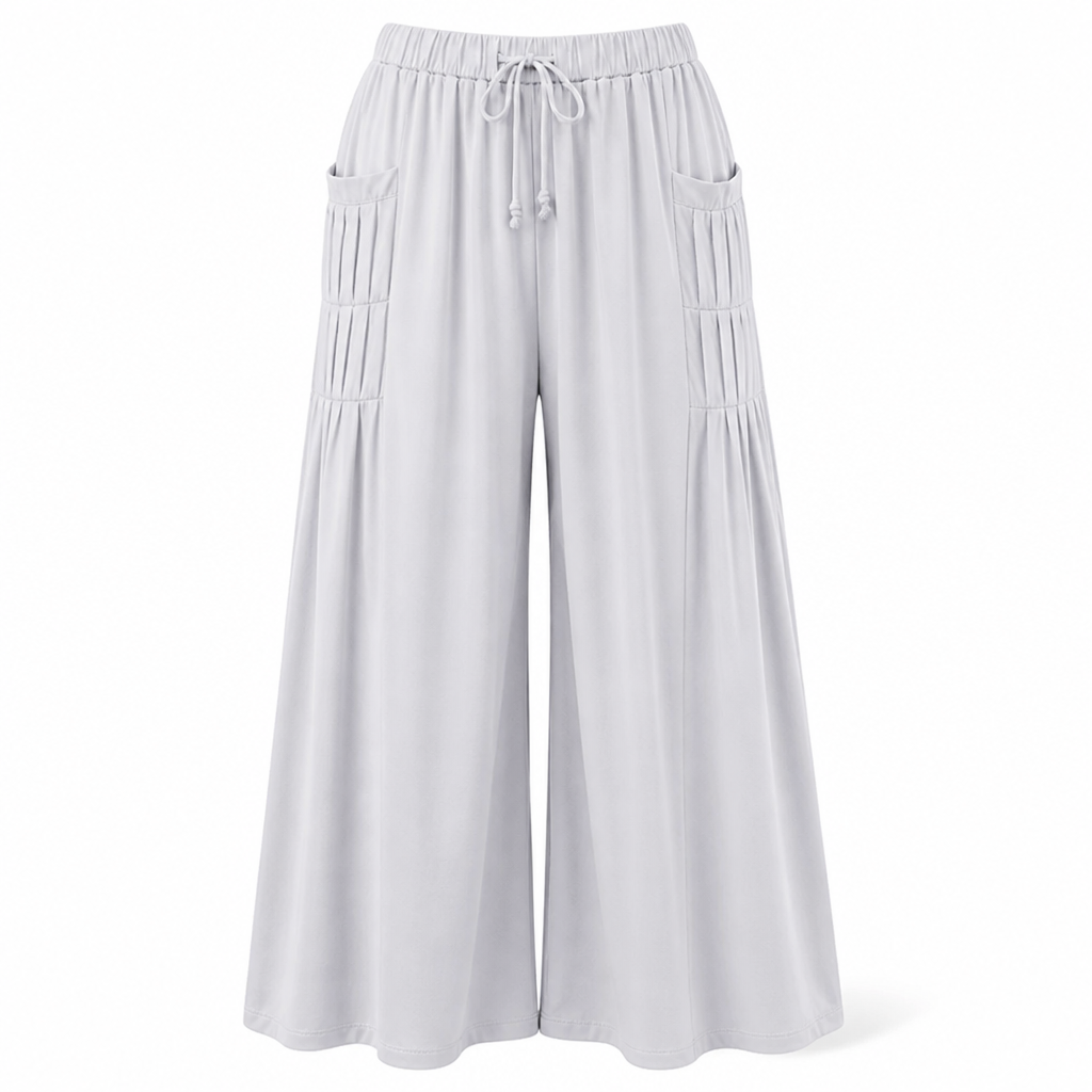 Breezia™ Women's Wide-Leg Drawstring Pants — Airy All-Day Comfort