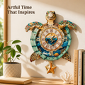 TideCraft™ — Coastal Turtle Wall Clock