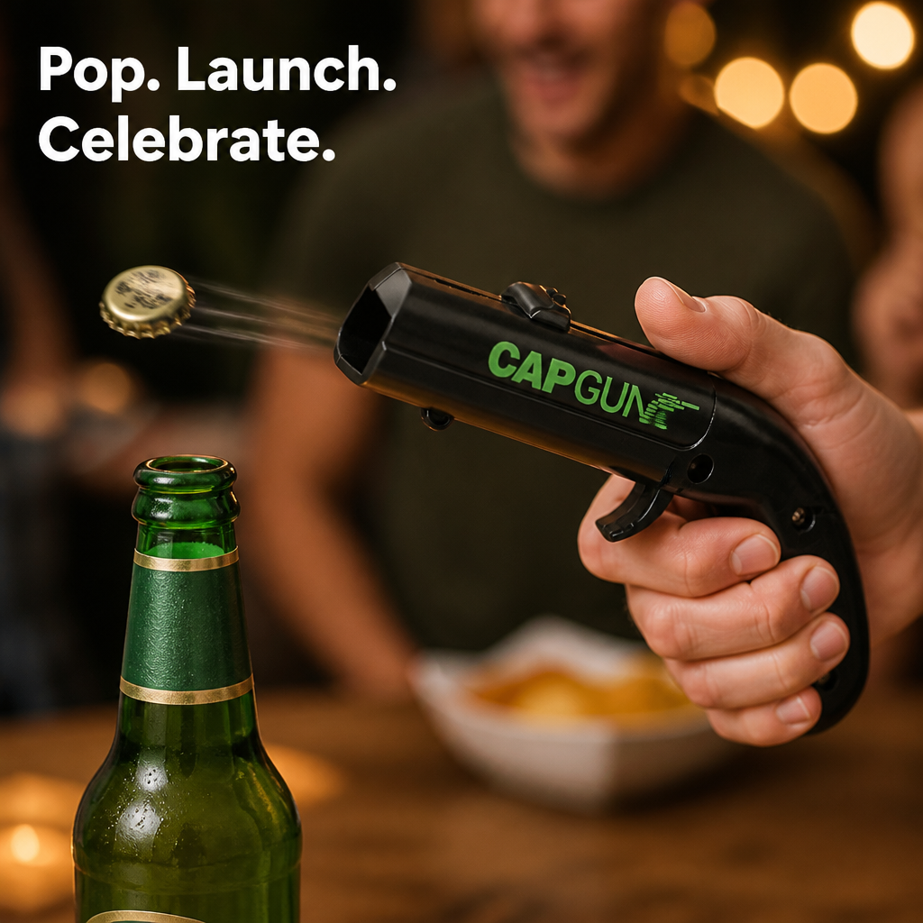 CapBlaster™ — One-Hand Bottle Opener