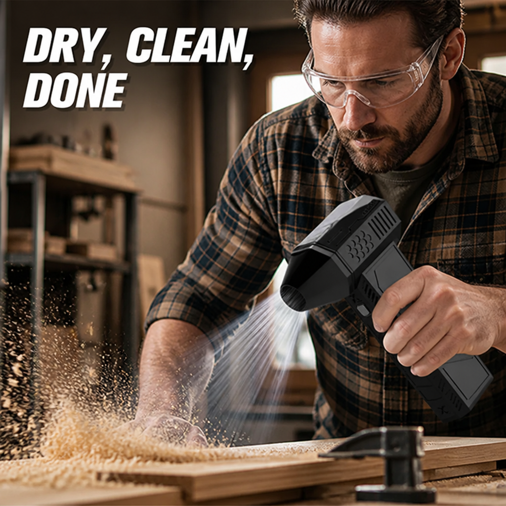 BreezeBolt™ Handheld Turbo Air Blower — Dry And Dust Fast