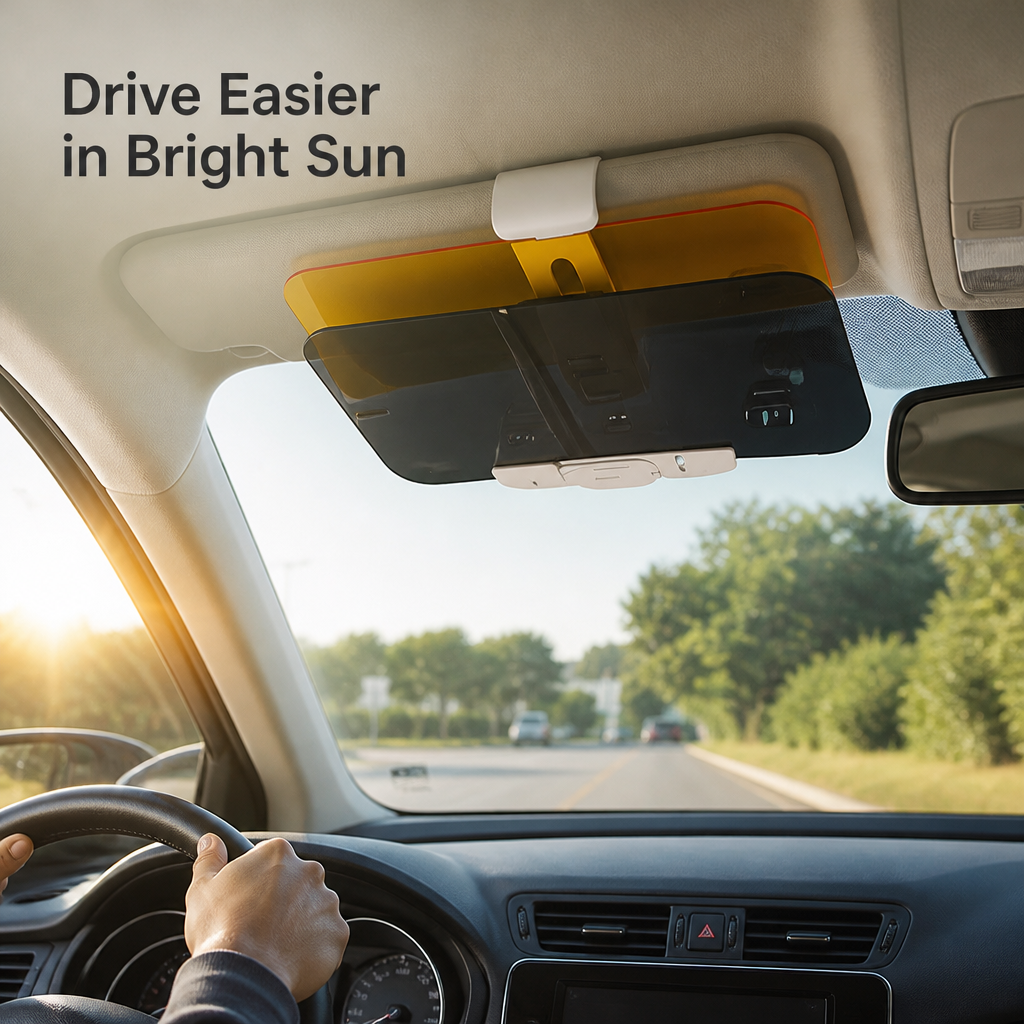 VisorClear™ Anti-Glare Car Sun Visor — Drive With Less Squinting
