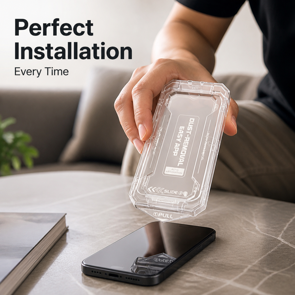 ClearArmor™ Tempered Glass Screen Protector — Bubble-Free Easy Install