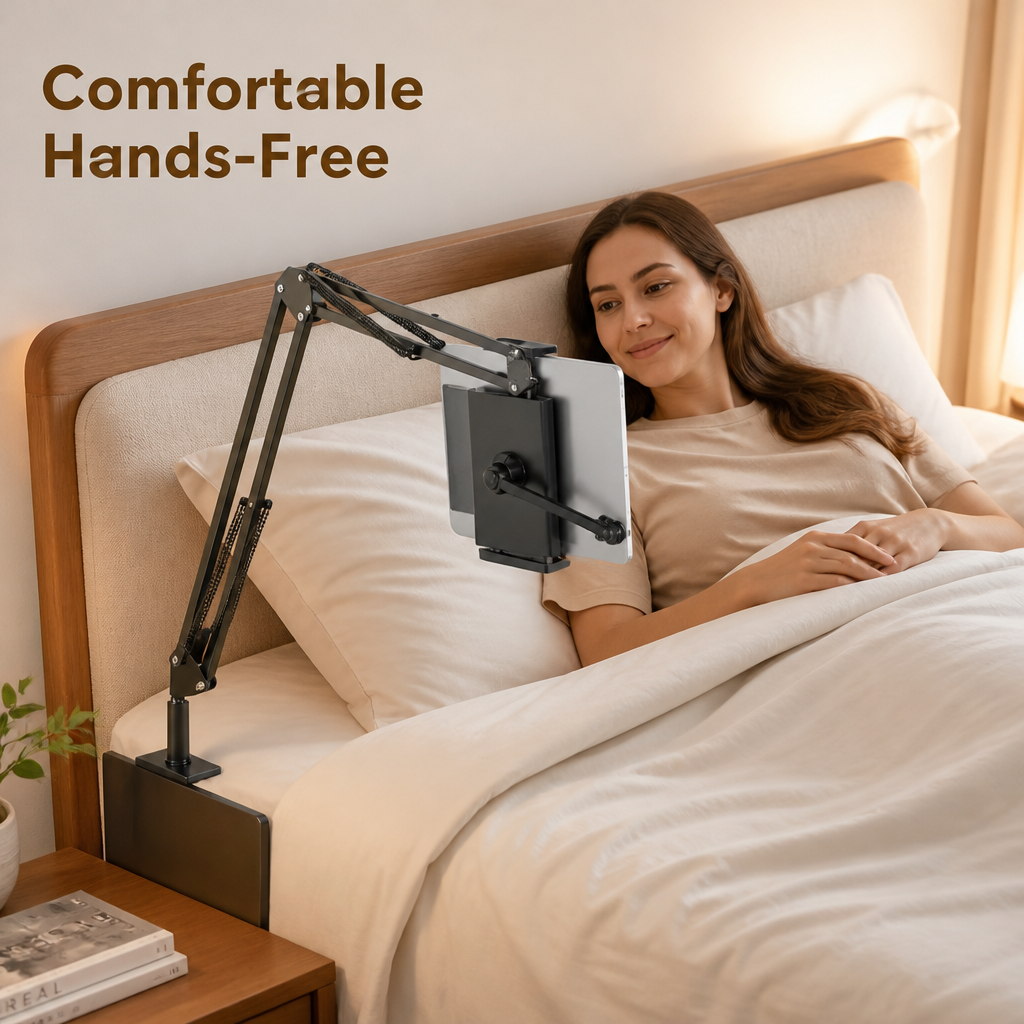LazyReach™ Flexible Tablet Holder — Hands-Free Viewing Anywhere