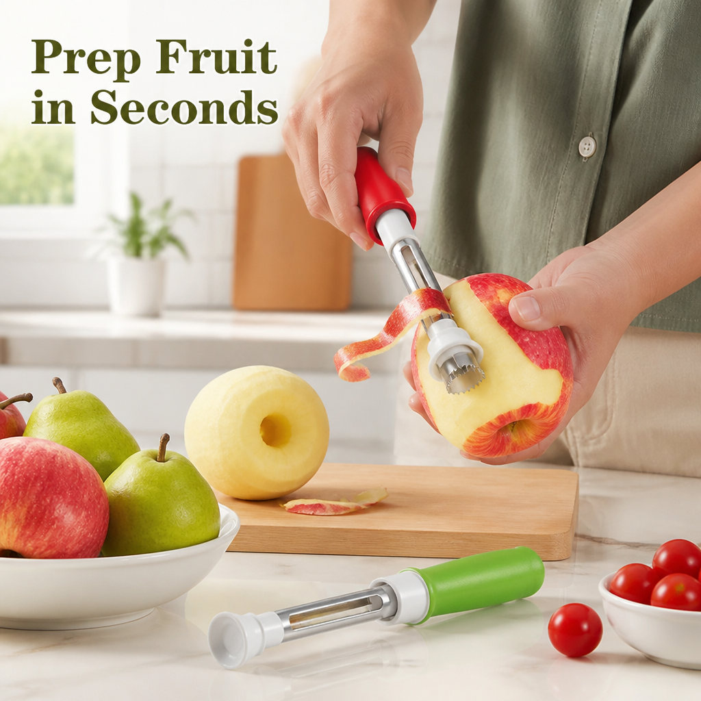CoreSwift™ — Quick Fruit Corer & Slicer